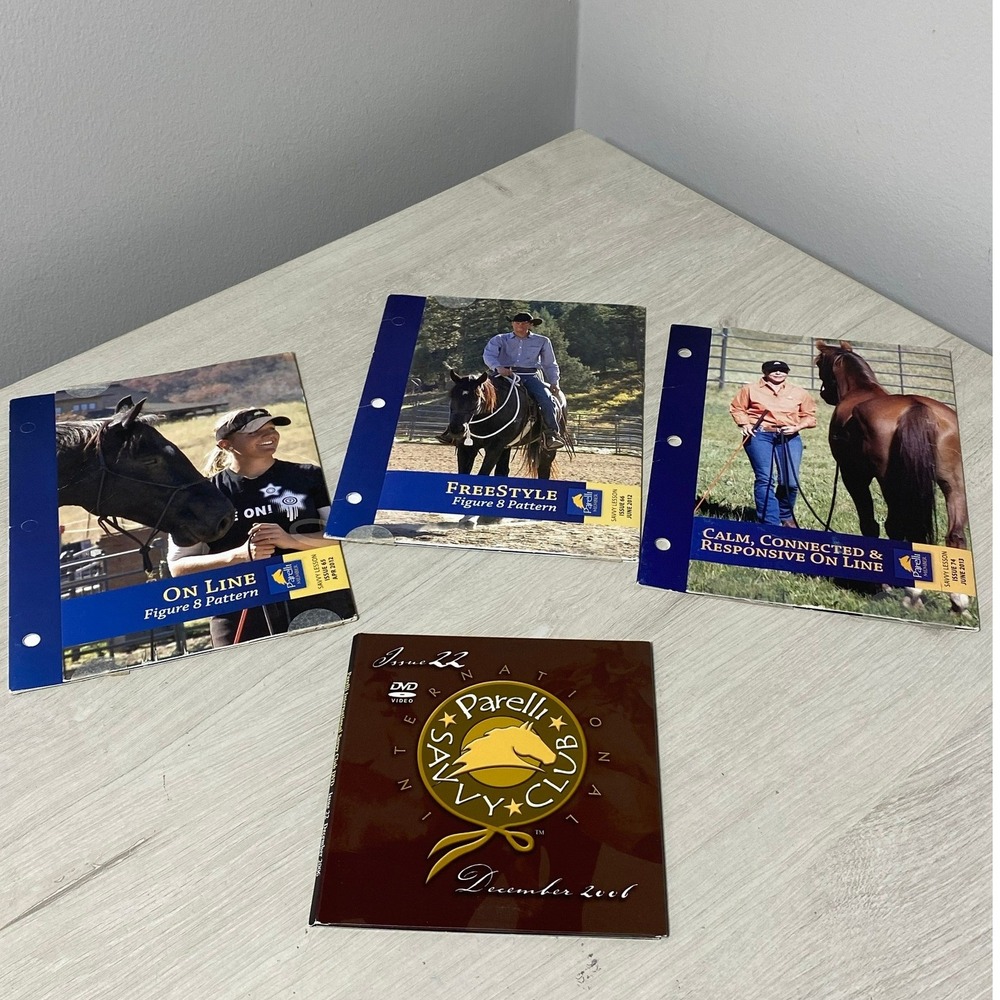 Parelli Natural Horsemanship Savvy Club DVD Lot 4 Issues Figure 8 Lesson Guide